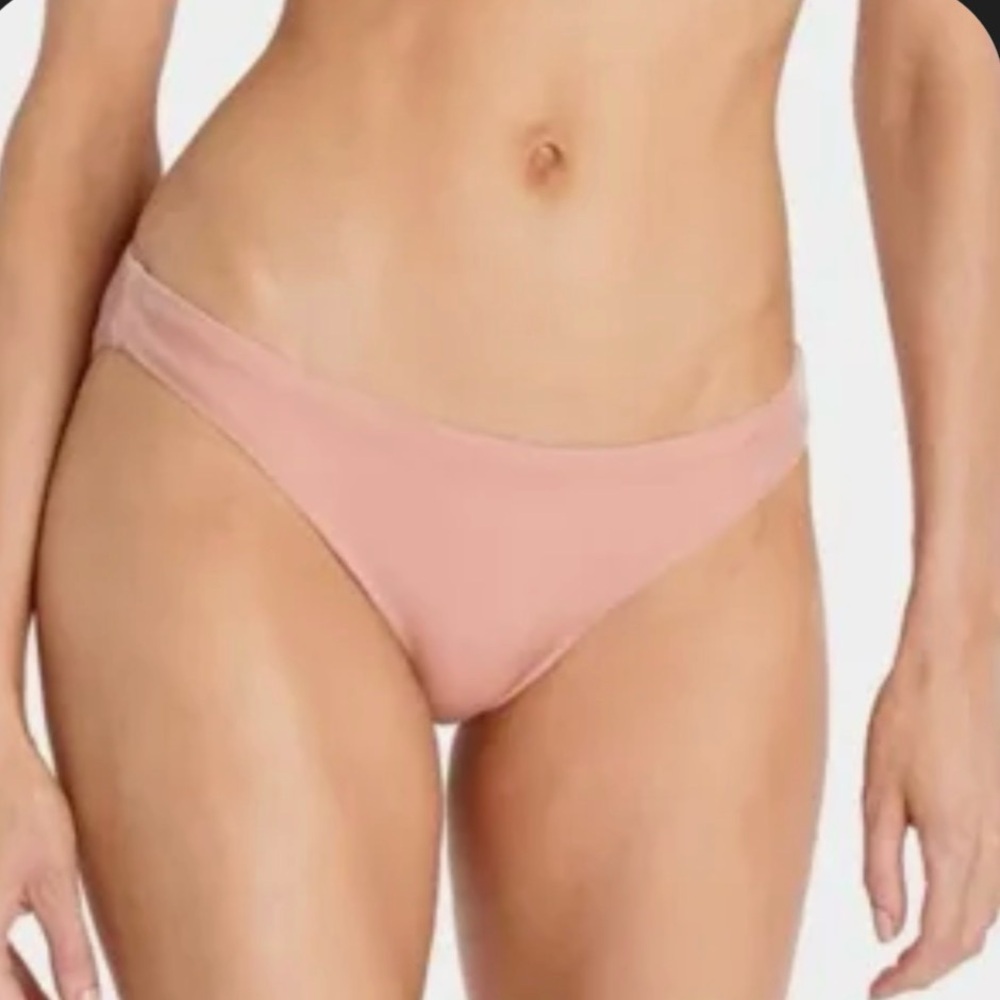 Robin Piccone Deep Pink Velvet Swimwear BOTTOM ONLY